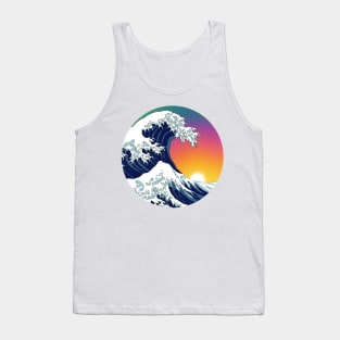 The Wave Rainbow Sunset Tank Top